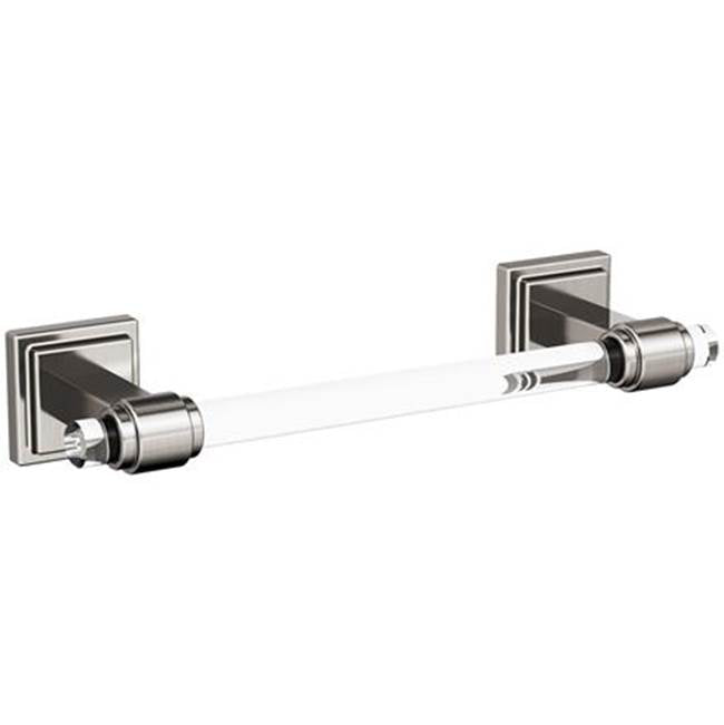 Amerock - Glacio Towel Bar - Clear,Brushed Nickel
