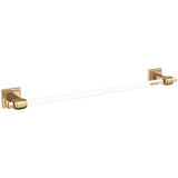 Amerock - Glacio Towel Bar - Clear,Champagne Bronze
