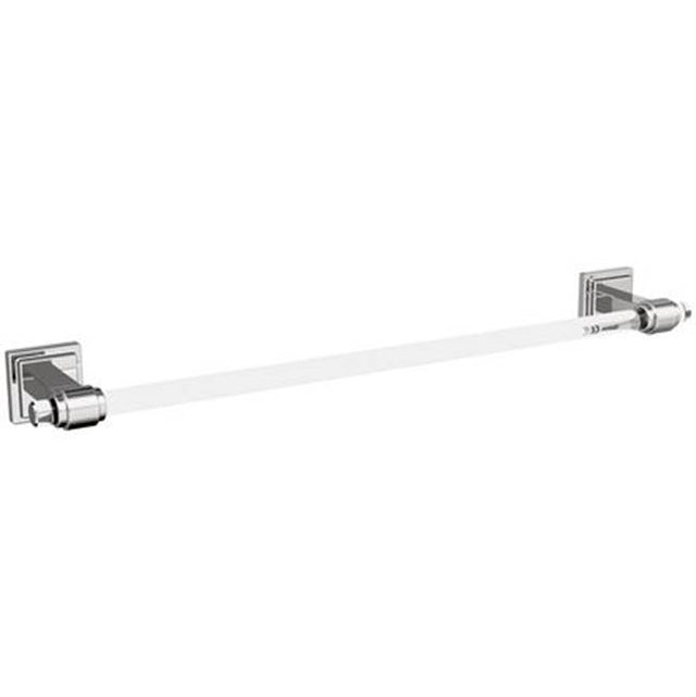 Amerock - Glacio Towel Bar - Clear,Polished Chrome