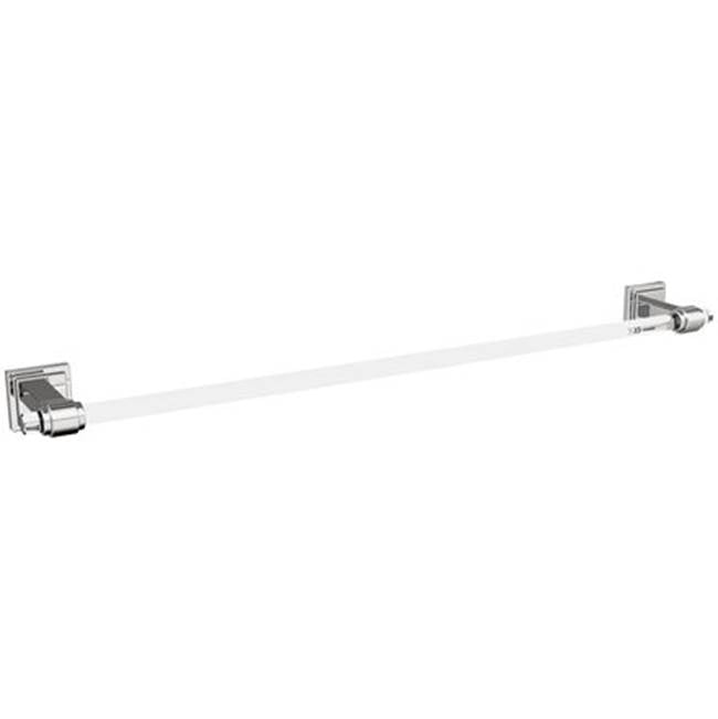 Amerock - Glacio Towel Bar - Clear,Polished Chrome