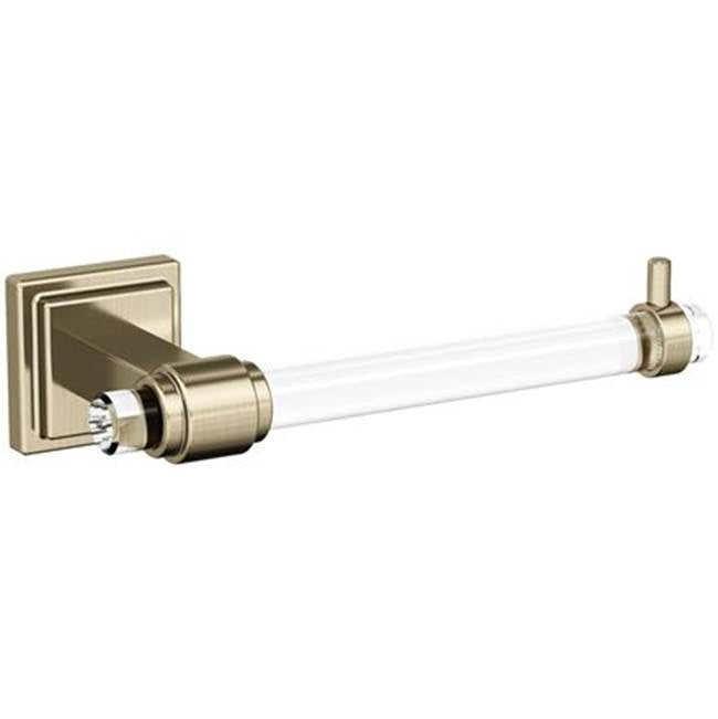 Amerock - Glacio Toilet Tissue Holder - Clear,Golden Champagne