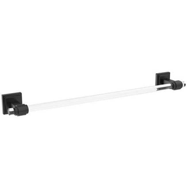 Amerock - Glacio Towel Bar - Clear,Matte Black