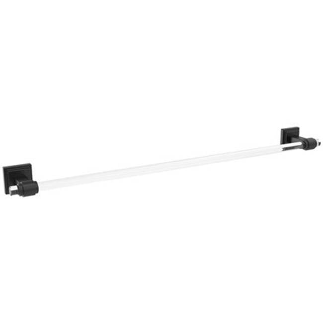 Amerock - Glacio Towel Bar - Clear,Matte Black