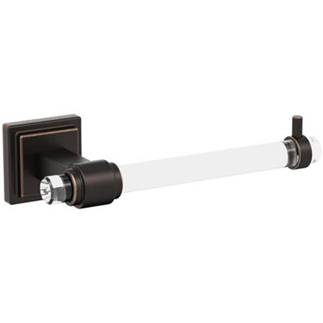 Amerock - Glacio Toilet Tissue Holder - Clear,Oil Rubbed Bronze