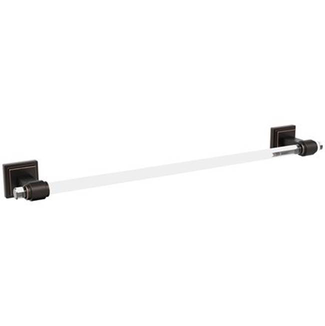 Amerock - Glacio Towel Bar - Clear,Oil Rubbed Bronze