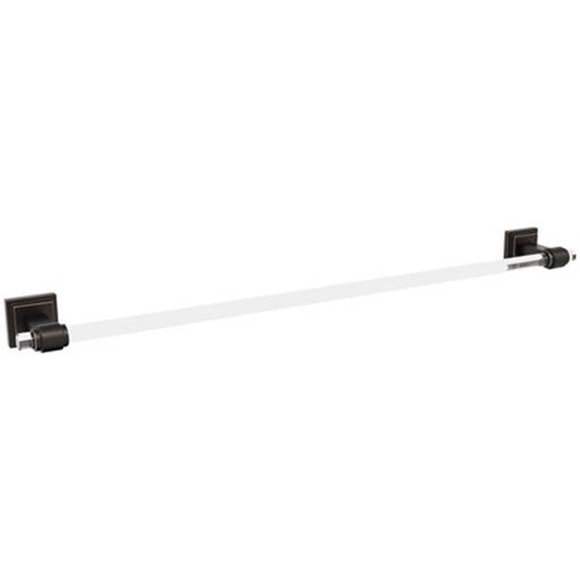 Amerock - Glacio Towel Bar - Clear,Oil Rubbed Bronze