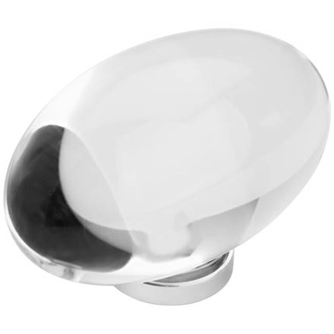 Amerock - Glacio Knobs - Clear,Polished Chrome