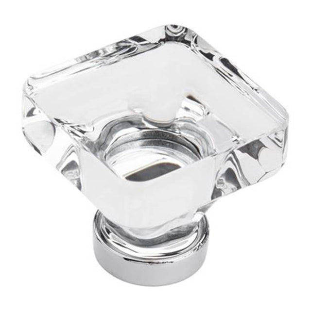 Amerock - Glacio Knobs - Clear,Polished Chrome