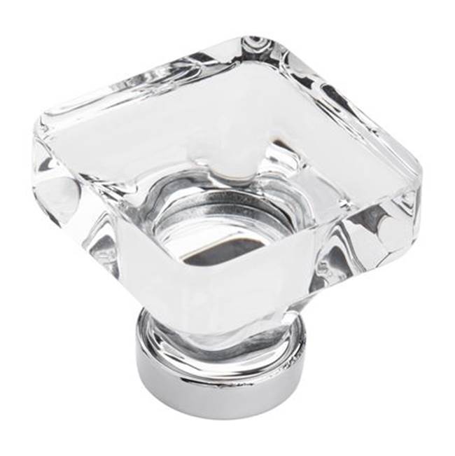 Amerock - Glacio Knobs - Clear,Polished Chrome