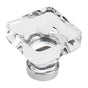 Amerock - Glacio Knobs - Clear,Polished Chrome