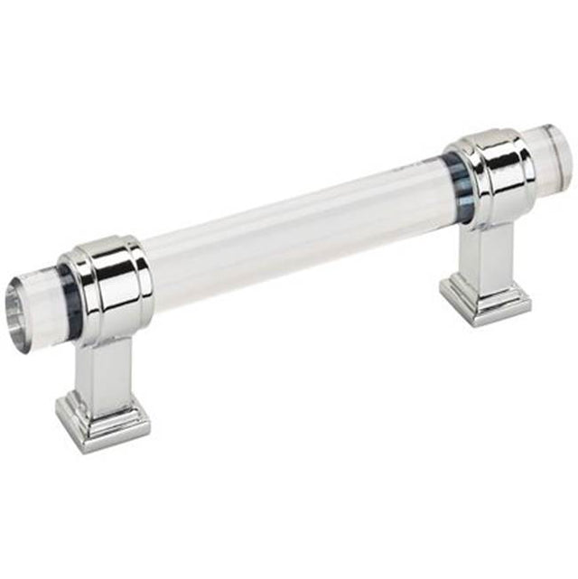 Amerock - Glacio Pulls - Clear,Polished Chrome