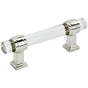 Amerock - Glacio Pulls - Clear,Polished Nickel
