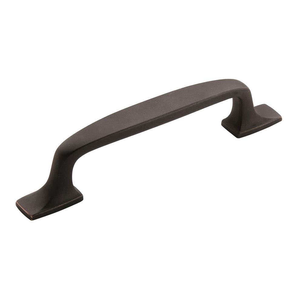 Amerock - Highland Ridge 3-3/4 in (96 mm) Center-to-Center Dark-Oiled Bronze Cabinet Pull - Dark Oiled Bronze