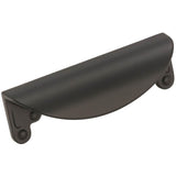 Amerock - Inspirations 3 in (76 mm) Center-to-Center Flat Black Cabinet Cup Pull - Flat Black