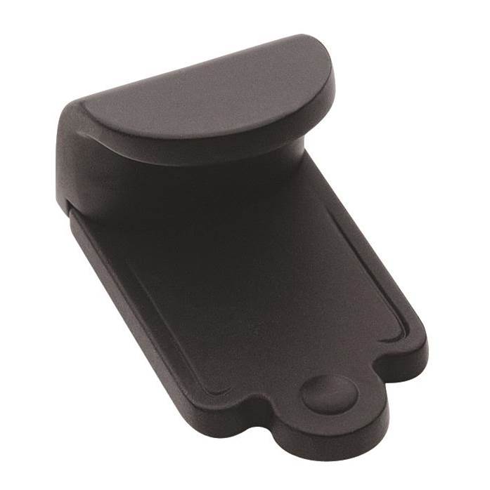 Amerock - Inspirations 1-7/8 in (48 mm) Length Flat Black Cabinet Finger Pull - Flat Black