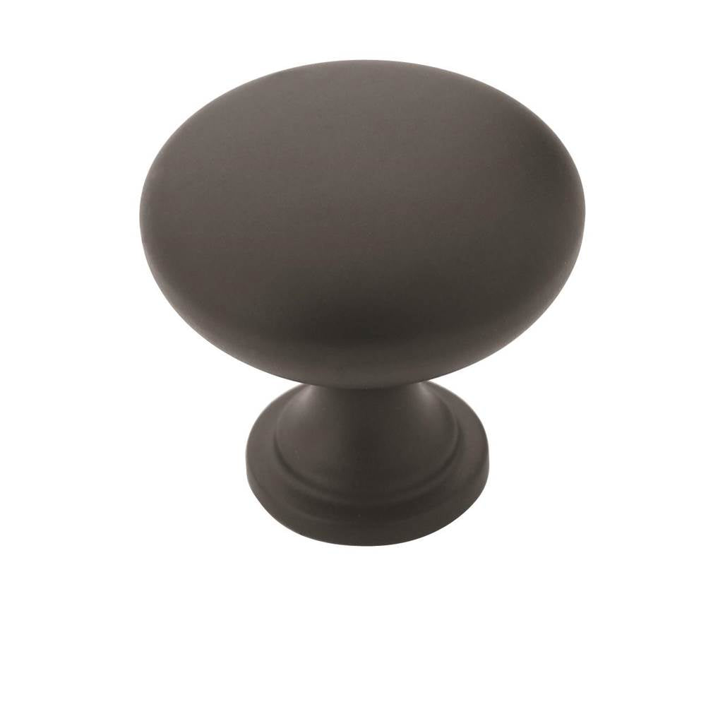 Amerock - Allison Value 1-1/4 in (32 mm) Diameter Flat Black Cabinet Knob - Flat Black
