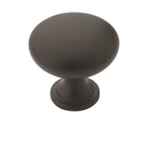 Amerock - Allison Value 1-1/4 in (32 mm) Diameter Flat Black Cabinet Knob - Flat Black