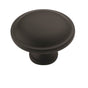 Amerock - Allison Value 1-1/4 in (32 mm) Diameter Flat Black Cabinet Knob - Flat Black
