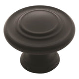 Amerock - Inspirations 1-5/16 in (33 mm) Diameter Flat Black Cabinet Knob - Flat Black