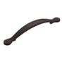 Amerock - Inspirations 5-1/16 in (128 mm) Center-to-Center Flat Black Cabinet Pull - Flat Black