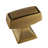Amerock - Mulholland 1-1/4 in (32 mm) Length Gilded Bronze Cabinet Knob - Gilded Bronze