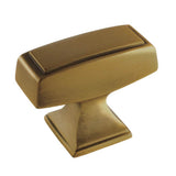 Amerock - Mulholland 1-1/2 in (38 mm) Length Gilded Bronze Cabinet Knob - Gilded Bronze