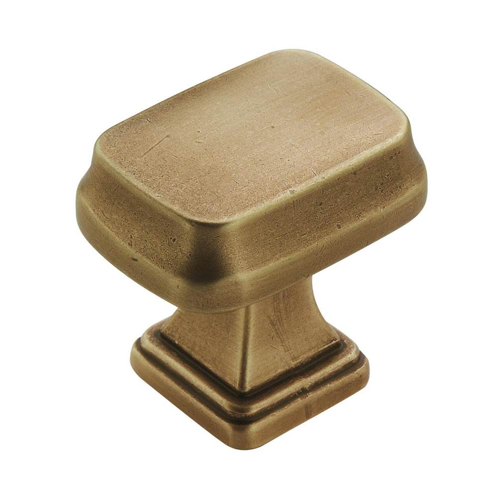 Amerock - Revitalize 1-1/4 in (32 mm) Length Gilded Bronze Cabinet Knob - Gilded Bronze