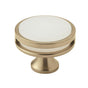Amerock - Oberon 1-3/4 in (44 mm) Diameter Golden Champagne/Frosted Cabinet Knob - Golden Champagne/FrostedÂ 