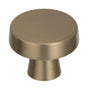 Amerock - Blackrock 1-5/8 in (44 mm) Diameter Golden Champagne Cabinet Knob - Golden Champagne