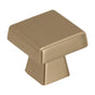 Amerock - Blackrock 1-1/2 in (38 mm) Length Golden Champagne Cabinet Knob - Golden Champagne