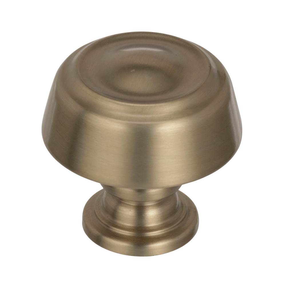 Amerock - Kane 1-3/16 in (30 mm) Diameter Golden Champagne Cabinet Knob - Golden Champagne