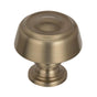 Amerock - Kane 1-3/16 in (30 mm) Diameter Golden Champagne Cabinet Knob - Golden Champagne
