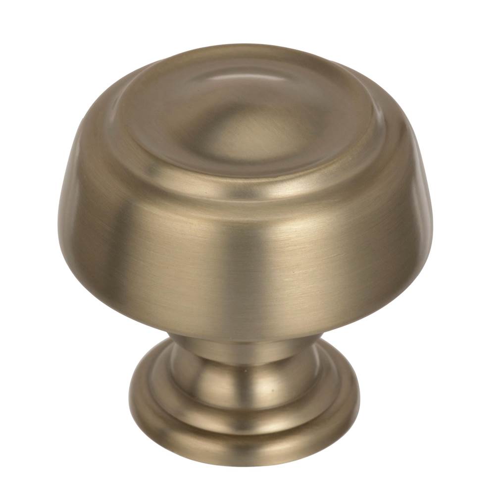 Amerock - Kane 1-5/8 in (41 mm) Diameter Golden Champagne Cabinet Knob - Golden Champagne