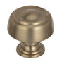 Amerock - Kane 1-5/8 in (41 mm) Diameter Golden Champagne Cabinet Knob - Golden Champagne