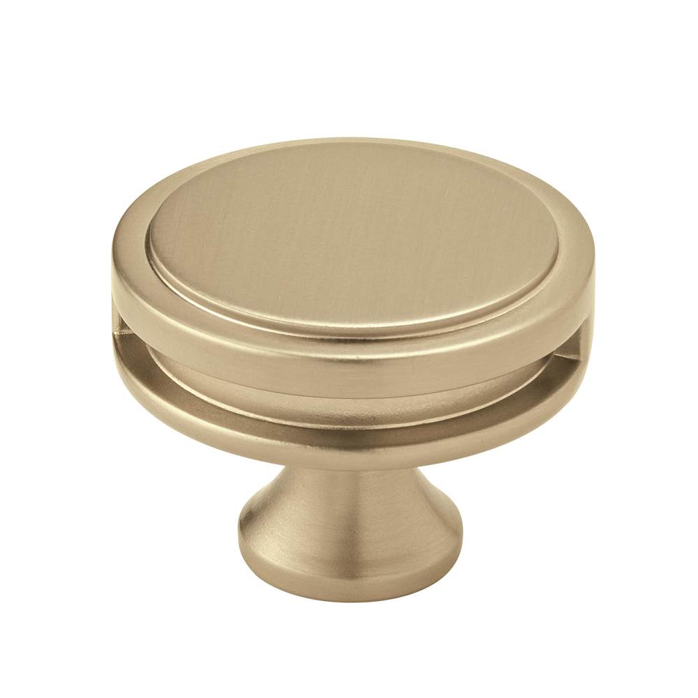 Amerock - Oberon 1-3/4 in (44 mm) Diameter Golden Champagne Cabinet Knob - Golden Champagne