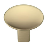 Amerock - Riva 1-1/4 in (32 mm) Diameter Golden Champagne Cabinet Knob - Golden Champagne