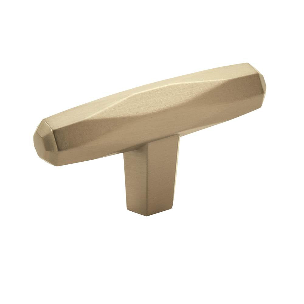 Amerock - St. Vincent 2-1/2 in (64 mm) Length Golden Champagne Cabinet Knob - Golden Champagne