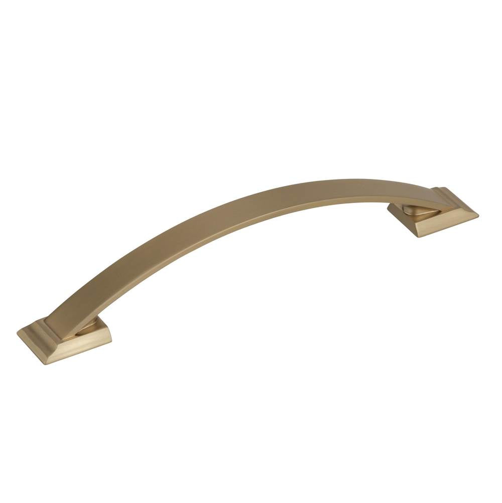 Amerock - Candler 6-5/16 in (160 mm) Center-to-Center Golden Champagne Cabinet Pull - Golden Champagne