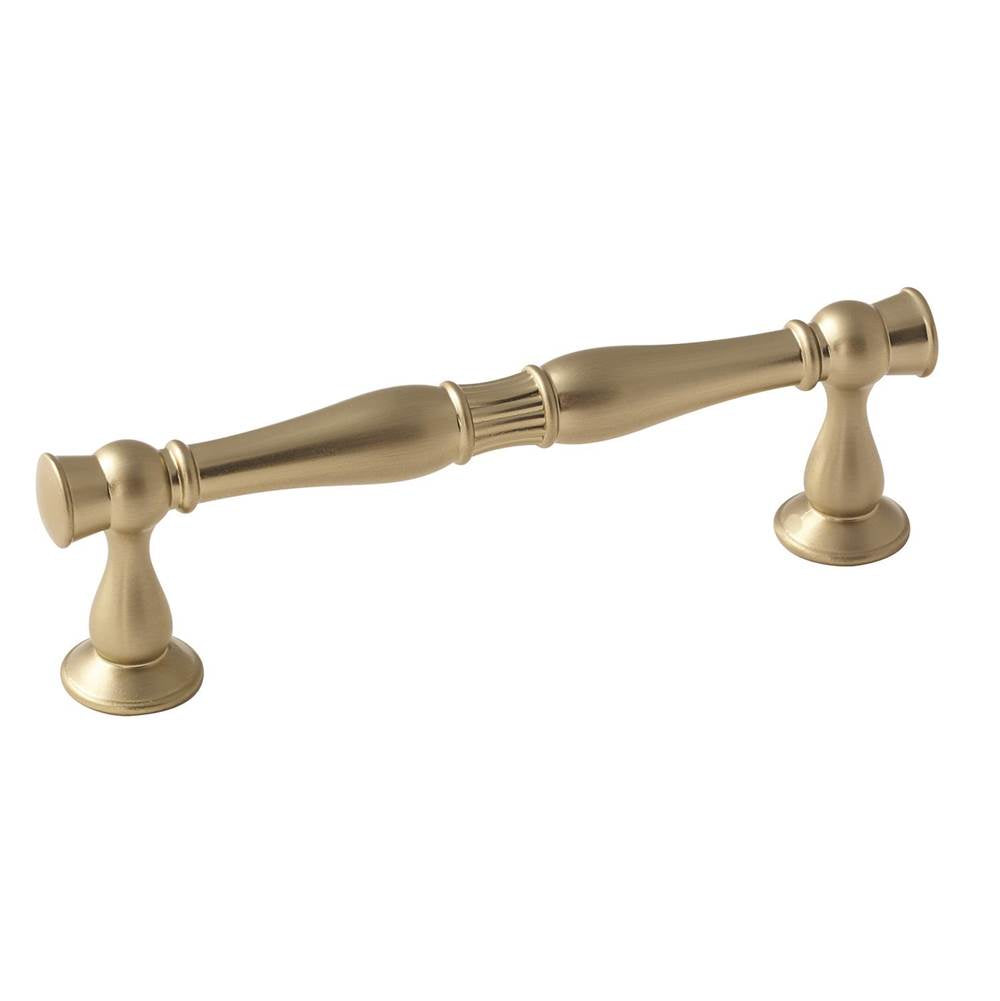 Amerock - Crawford 3-3/4 in (96 mm) Center-to-Center Golden Champagne Cabinet Pull - Golden Champagne
