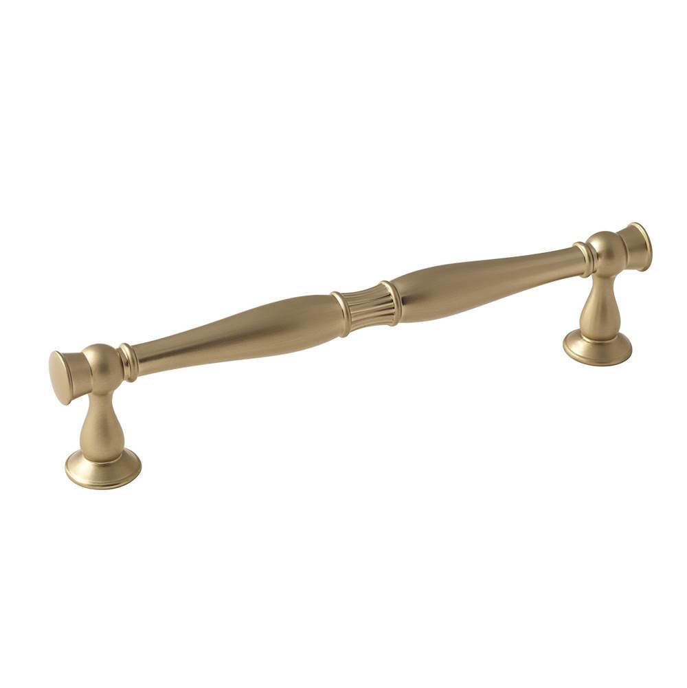 Amerock - Crawford 6-5/16 in (160 mm) Center-to-Center Golden Champagne Cabinet Pull - Golden Champagne
