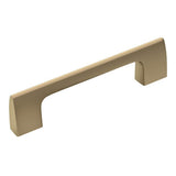 Amerock - Riva 3-3/4 in (96 mm) Center-to-Center Golden Champagne Cabinet Pull - Golden Champagne