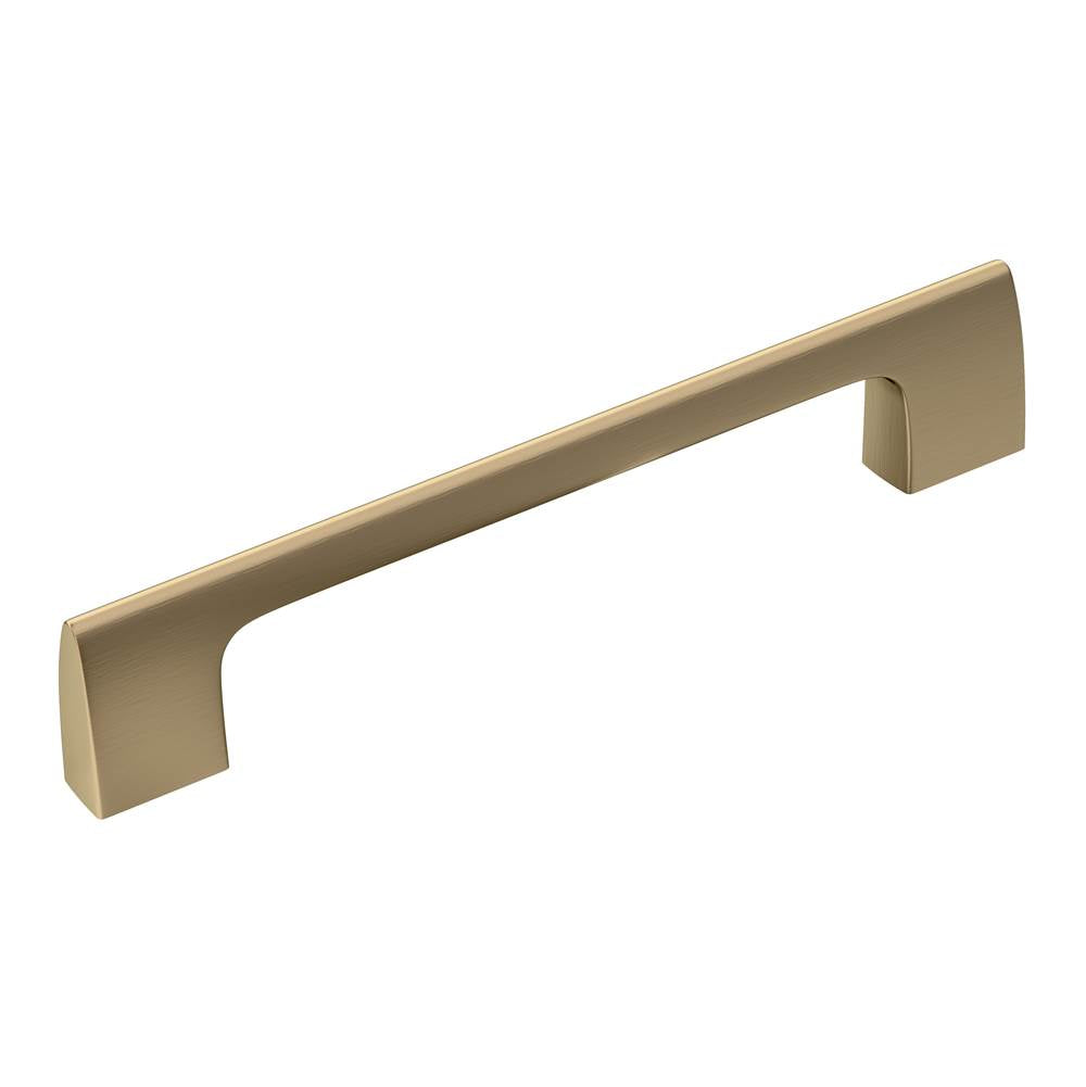 Amerock - Riva 5-1/16 in (128 mm) Center-to-Center Golden Champagne Cabinet Pull - Golden Champagne