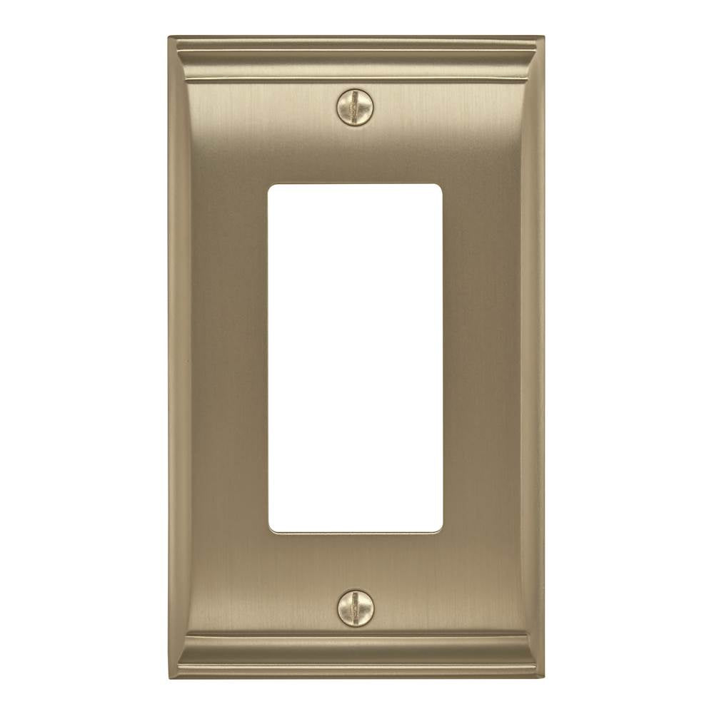 Amerock - Candler 1 Rocker Golden Champagne Wall Plate - Golden Champagne