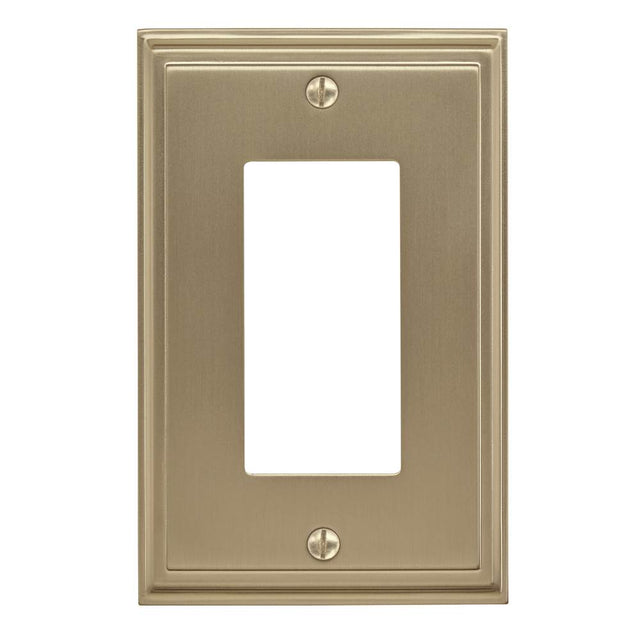 Amerock - Mulholland 1 Rocker Golden Champagne Wall Plate - Golden Champagne