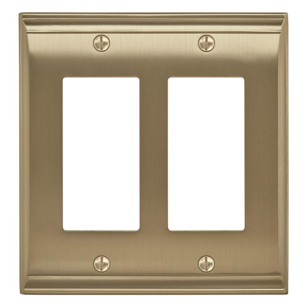 Amerock - Candler 2 Rocker Golden Champagne Wall Plate - Golden Champagne