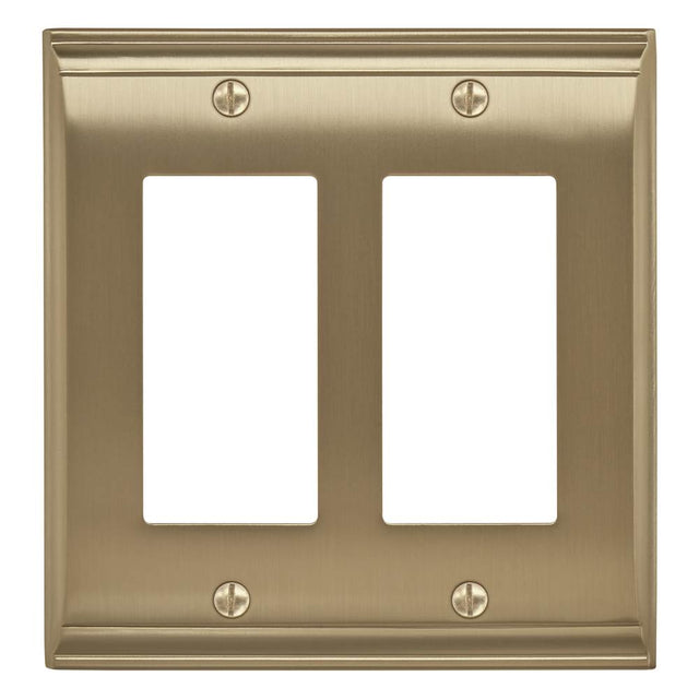 Amerock - Candler 2 Rocker Golden Champagne Wall Plate - Golden Champagne