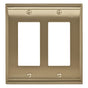 Amerock - Candler 2 Rocker Golden Champagne Wall Plate - Golden Champagne
