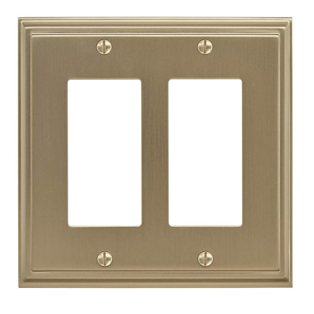 Amerock - Mulholland 2 Rocker Golden Champagne Wall Plate - Golden Champagne