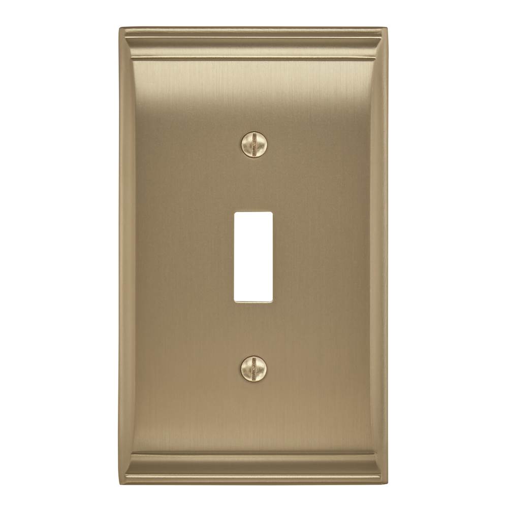 Amerock - Candler 1 Toggle Golden Champagne Wall Plate - Golden Champagne