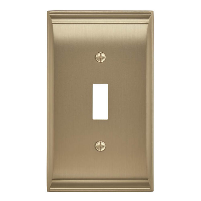 Amerock - Candler 1 Toggle Golden Champagne Wall Plate - Golden Champagne
